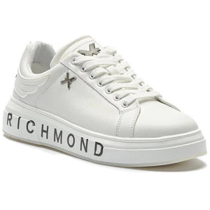 John Richmond Men's Sneakers With Logo On Bottom X Silver - Footcourt Egypt