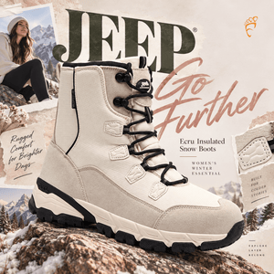 JEEP Ecru Insulated Men's Snow Boots - Footcourt Egypt