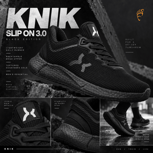 KNIK Slip On 3.0 Black - Footcourt Egypt