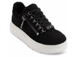 DKNY Matti fleece Lace Up Sneakers - Footcourt Egypt