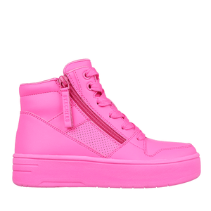 SKECHERS High Top in Fuchsia Faux Leather - Footcourt Egypt