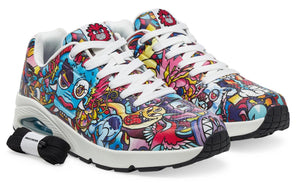 SKECHERS UNO - Color Vexx Doodle Men's Multicolored Sneakers - Footcourt Egypt