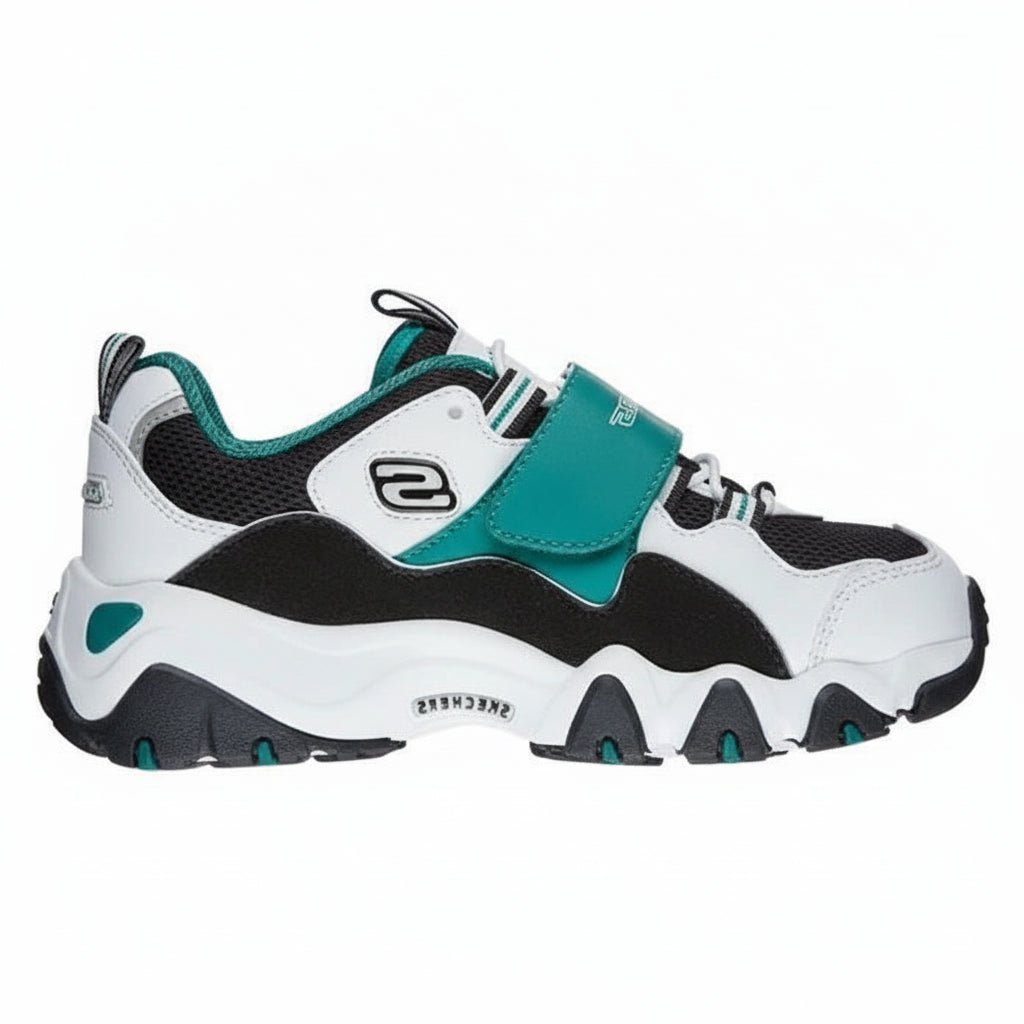 SKECHERS DLITES 2.0 Black Green Kid's - Footcourt Egypt