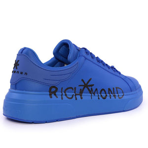 John Richmond Men's Blue Leather Shoes - Footcourt Egypt