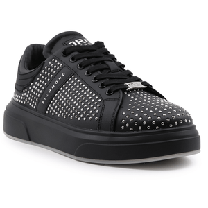 John Richmond Leather With Rivets Men Sneakers Bks - Footcourt Egypt