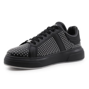 John Richmond Leather With Rivets Men Sneakers Bks - Footcourt Egypt