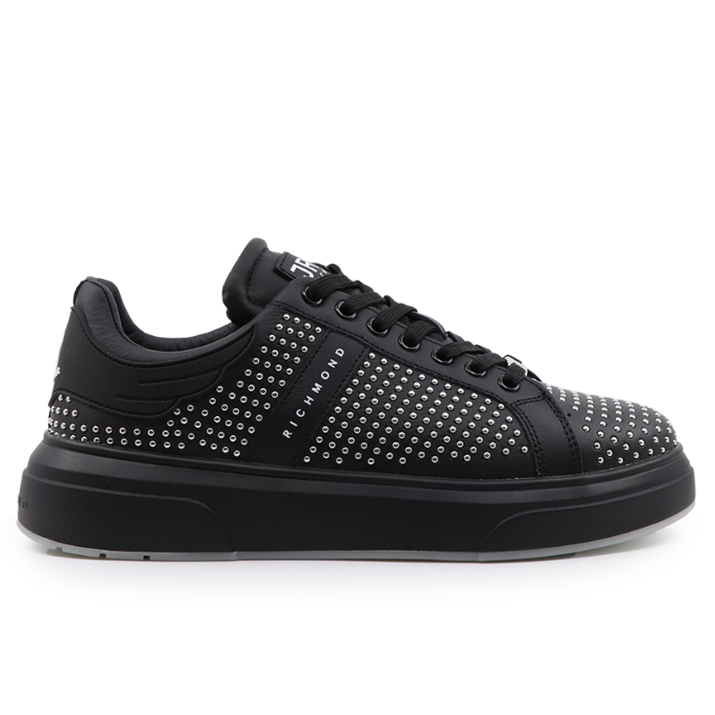 John Richmond Leather With Rivets Men Sneakers Bks