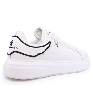 John Richmond 25312CP Men's Leather Sneakers WHT - Footcourt Egypt
