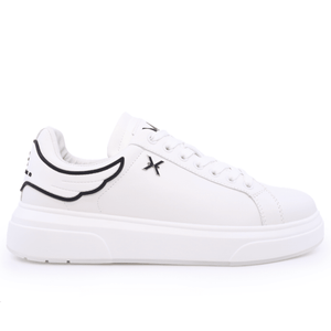 John Richmond 25312CP Men's Leather Sneakers WHT - Footcourt Egypt
