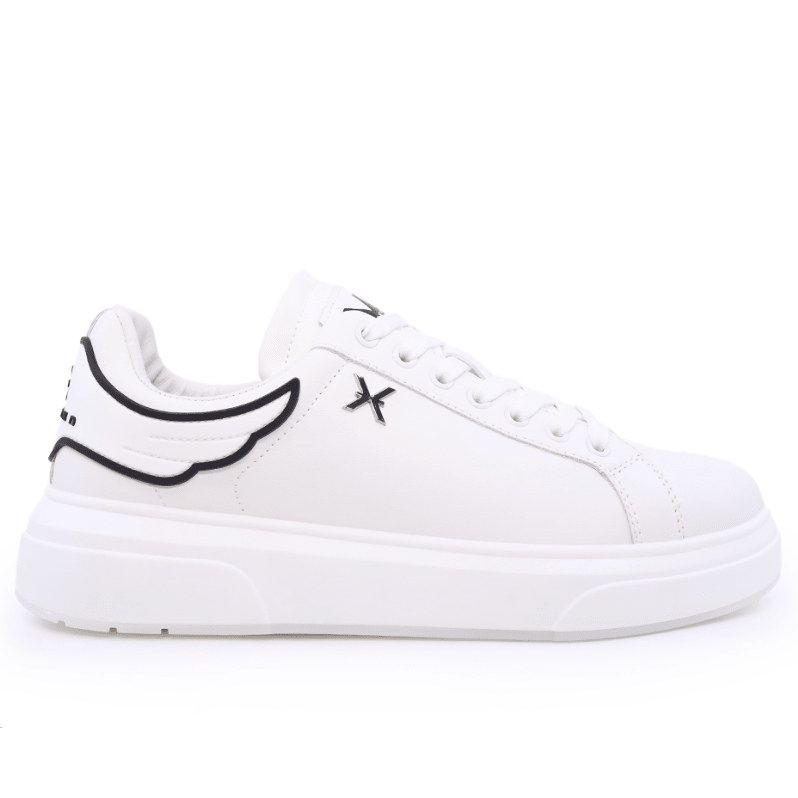 John Richmond 25312CP Men's Leather Sneakers WHT - Footcourt Egypt