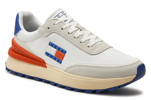 TOMMY HILFIGER Tjm Tech Runner Metalic Mix Sneakers - Footcourt Egypt