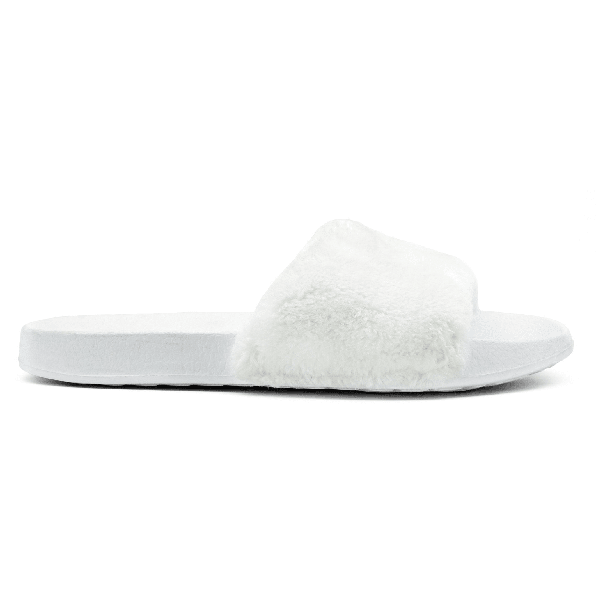 SKECHERS Womens' Furry Slippers Open Toe Indoor Outdoor House