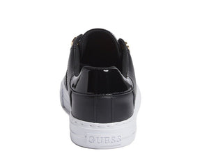 Look At Faux Leather Low-Top Sneakers - Footcourt Egypt