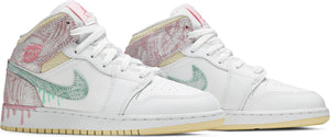 Air Jordan 1 Mid SE GS Paint Drip - Nike