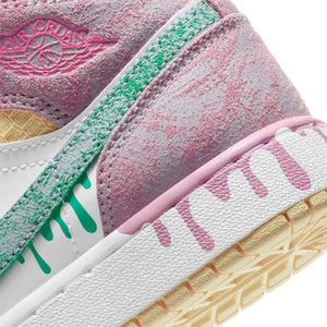 Air Jordan 1 Mid SE GS Paint Drip - Nike