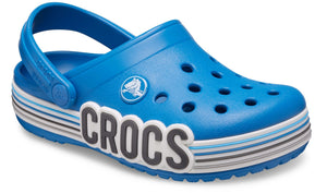 Crocband Logo Stripe Prep Blue Kids Clog - Footcourt Egypt