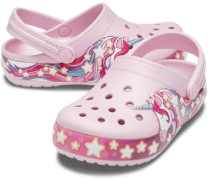 Kids' Crocs Fun Lab Lights Unicorn Band Clog - Footcourt Egypt