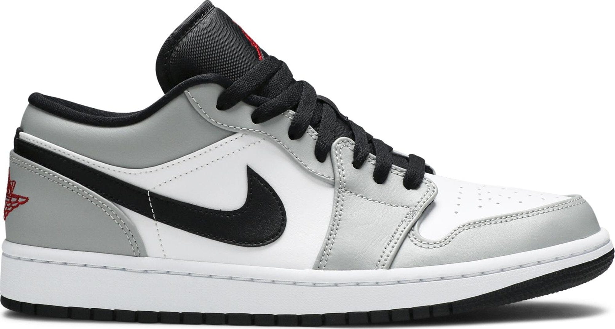 jordan 1 gray white low