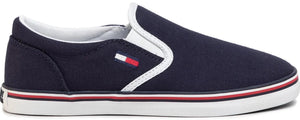 TOMMY JEANS Fabric Sneakers Essential Slip On Sneaker - Footcourt Egypt