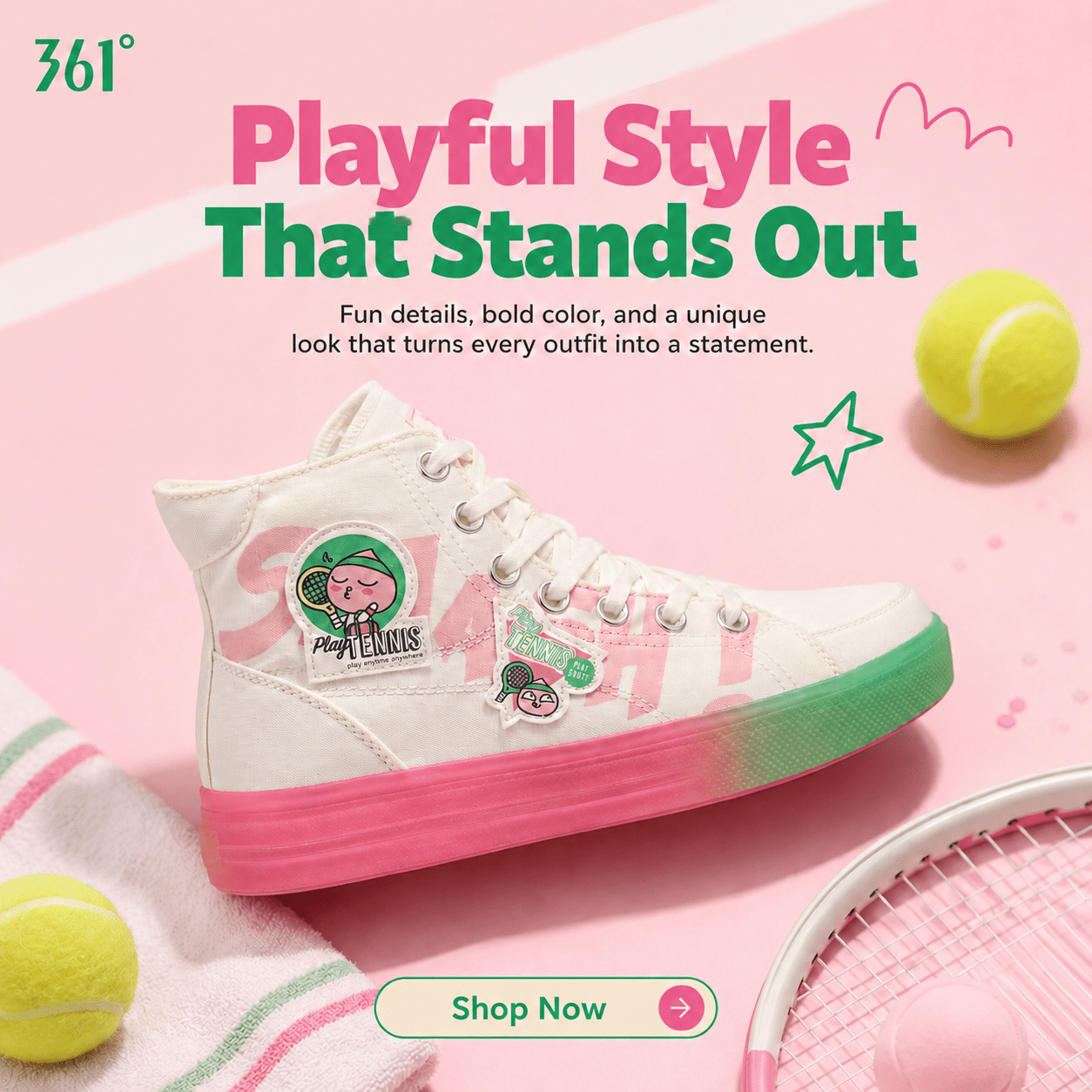 361˚ Play Tennis Big Shot - Footcourt Egypt