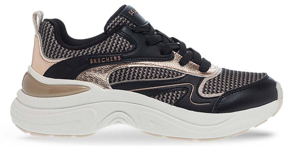 SKECHERS Hazel Metallic Soiree Lace Up Sneakers - Footcourt Egypt