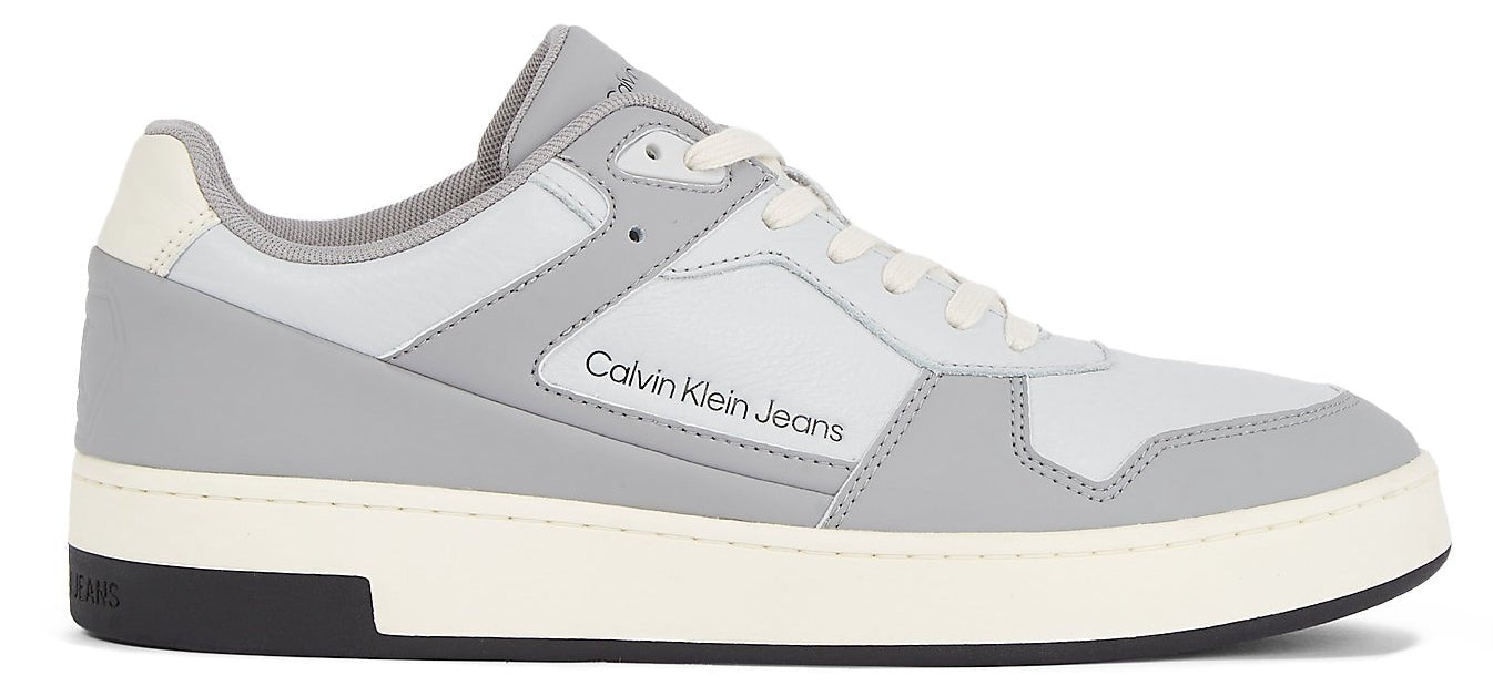 Calvin Klein Faux Leather Trainers - Footcourt Egypt