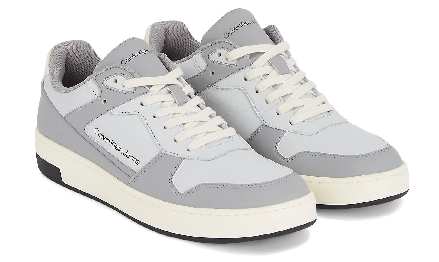 Calvin Klein Faux Leather Trainers - Footcourt Egypt