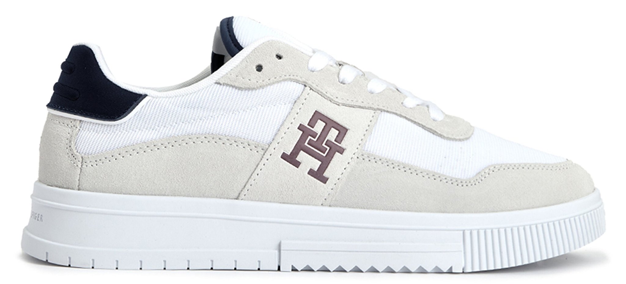 TOMMY HILFIGER Leather lace - up sneakers - Footcourt Egypt