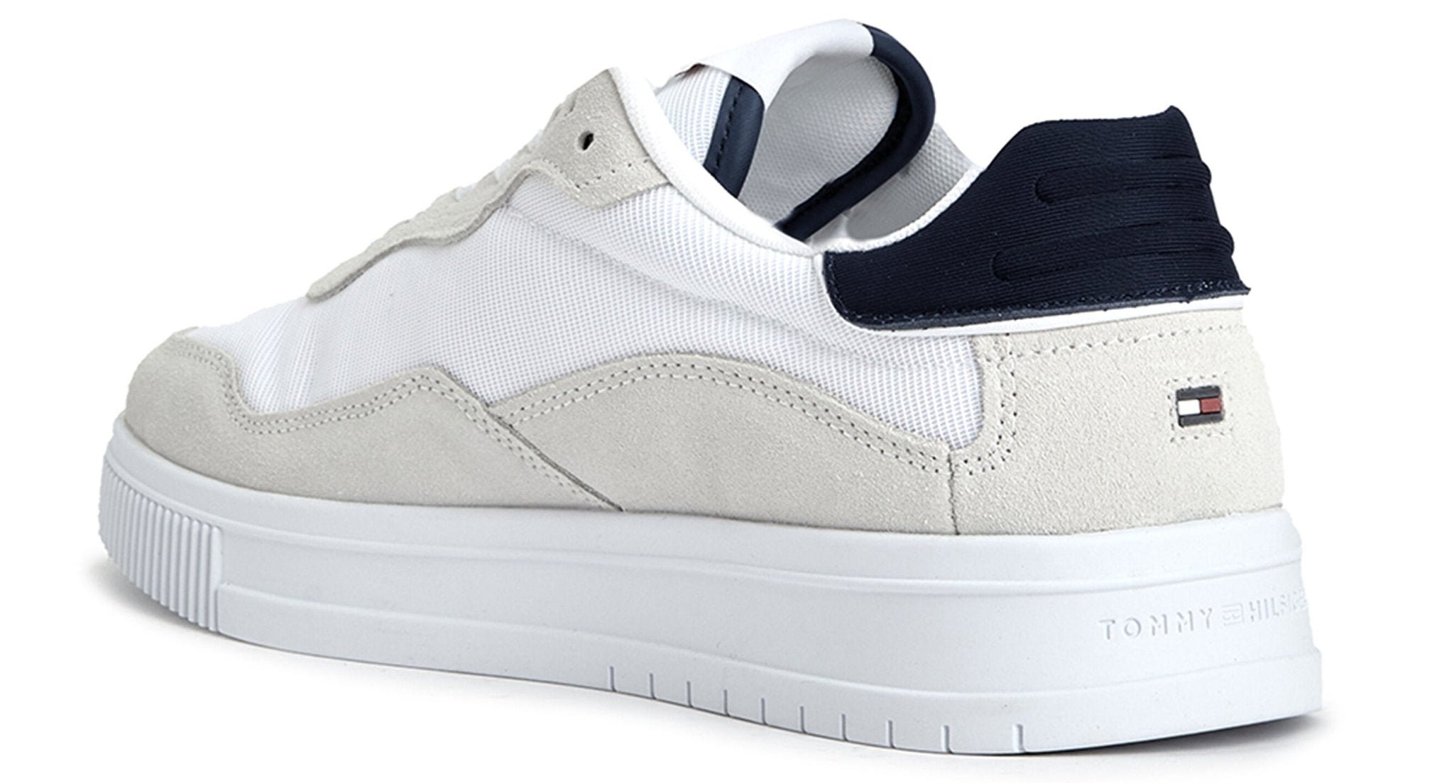 TOMMY HILFIGER Leather lace - up sneakers - Footcourt Egypt