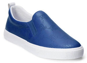 RALPH LAUREN Haddley Logo Leather Slip - On Trainer - Footcourt Egypt