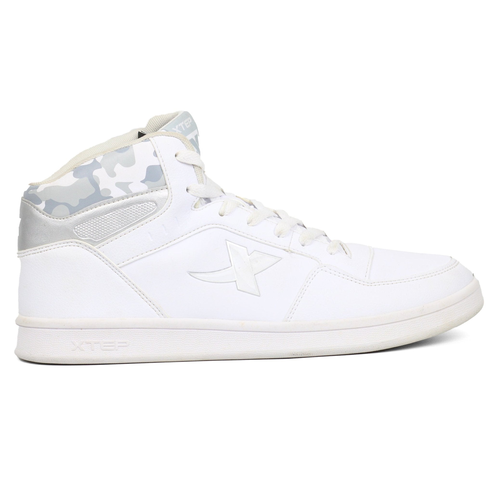 XTEP High - Top Casual Sports Sneakers WHT - Footcourt Egypt