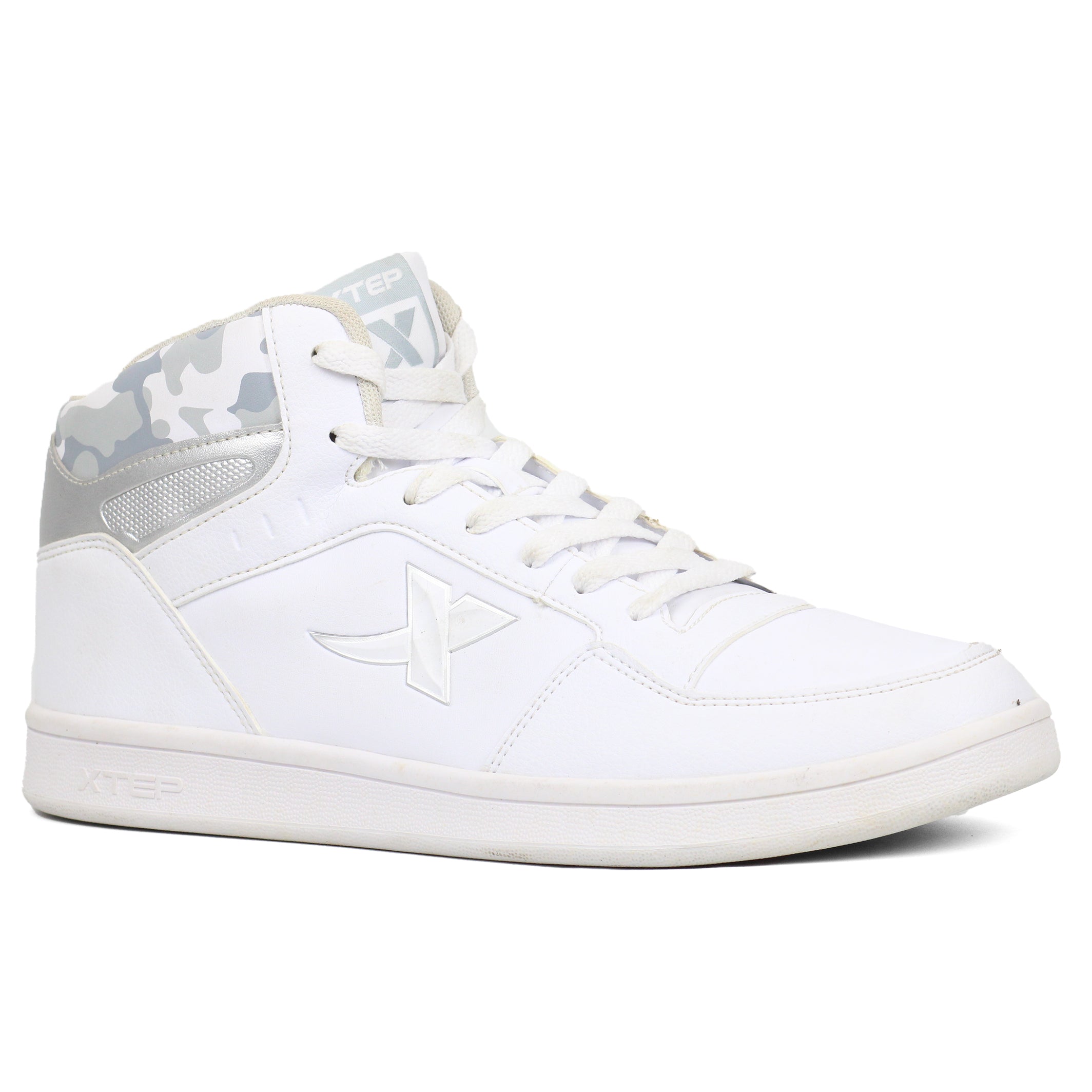 XTEP High - Top Casual Sports Sneakers WHT - Footcourt Egypt