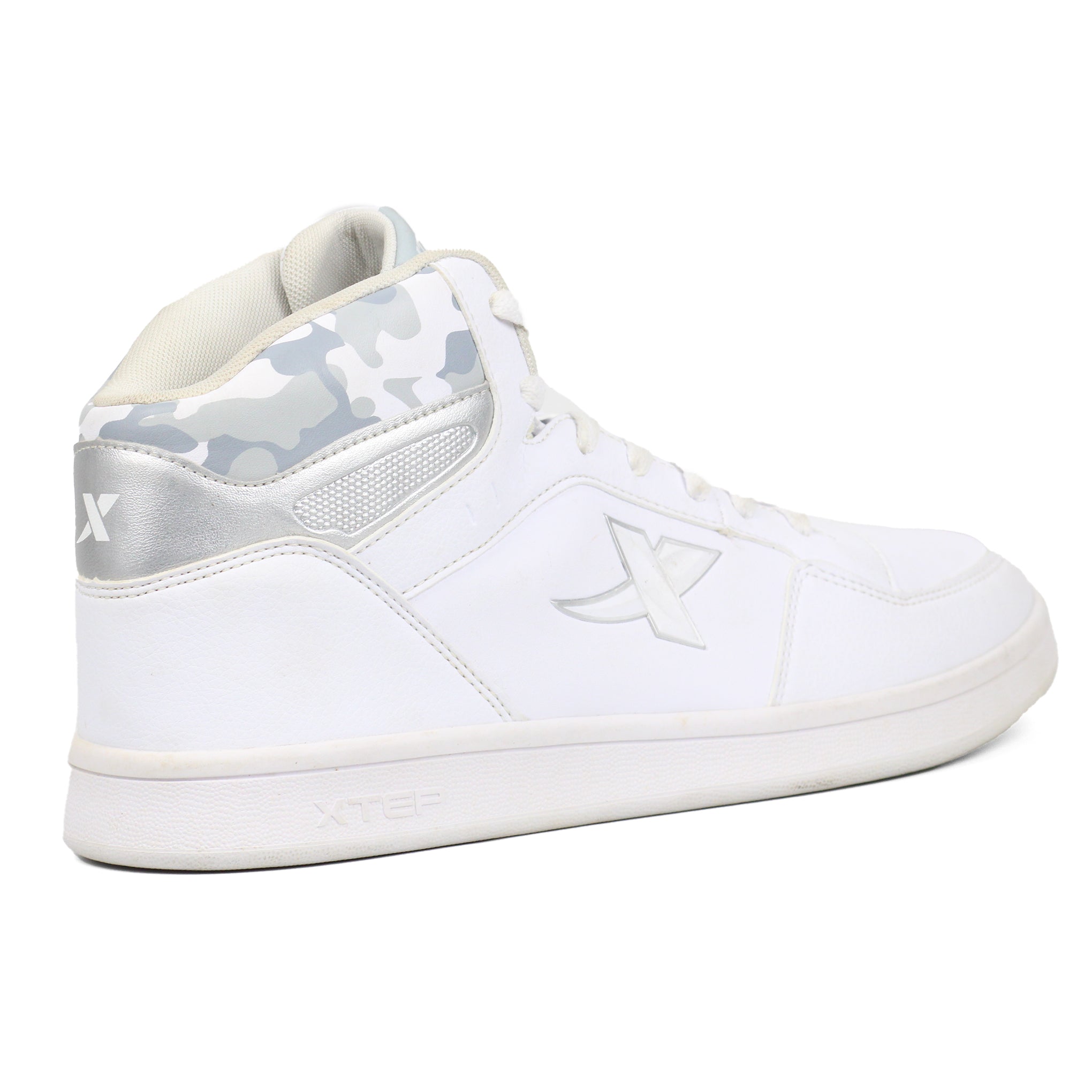 XTEP High - Top Casual Sports Sneakers WHT - Footcourt Egypt