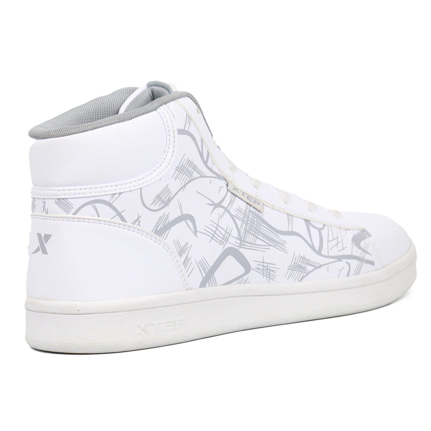 XTEP Men's High - Top Casual Sports Sneakers WTGY - Footcourt Egypt