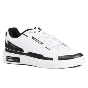 XTEP Synthetic Leather - Resistant Low - Top Skate Shoes BKWT - Footcourt Egypt