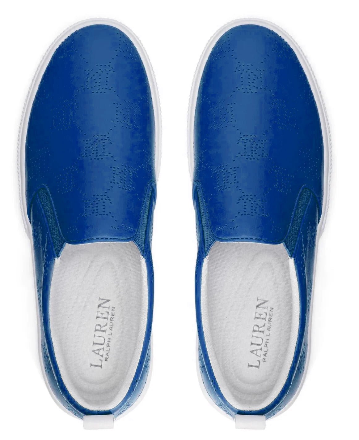 RALPH LAUREN Haddley Logo Leather Slip - On Trainer - Footcourt Egypt
