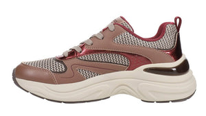 SKECHERS Hazel Metallic Soiree Lace Up Sneakers - Footcourt Egypt