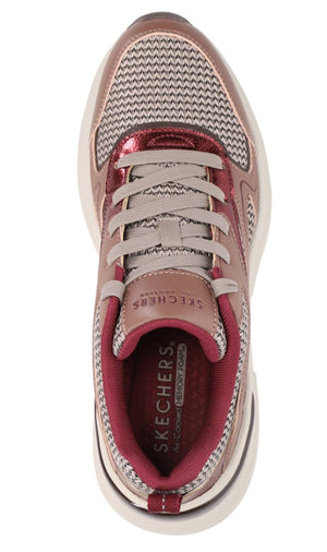 SKECHERS Hazel Metallic Soiree Lace Up Sneakers - Footcourt Egypt