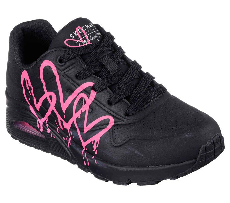 SKECHERS Women's Uno Dripping in Love Sneaker - Footcourt Egypt