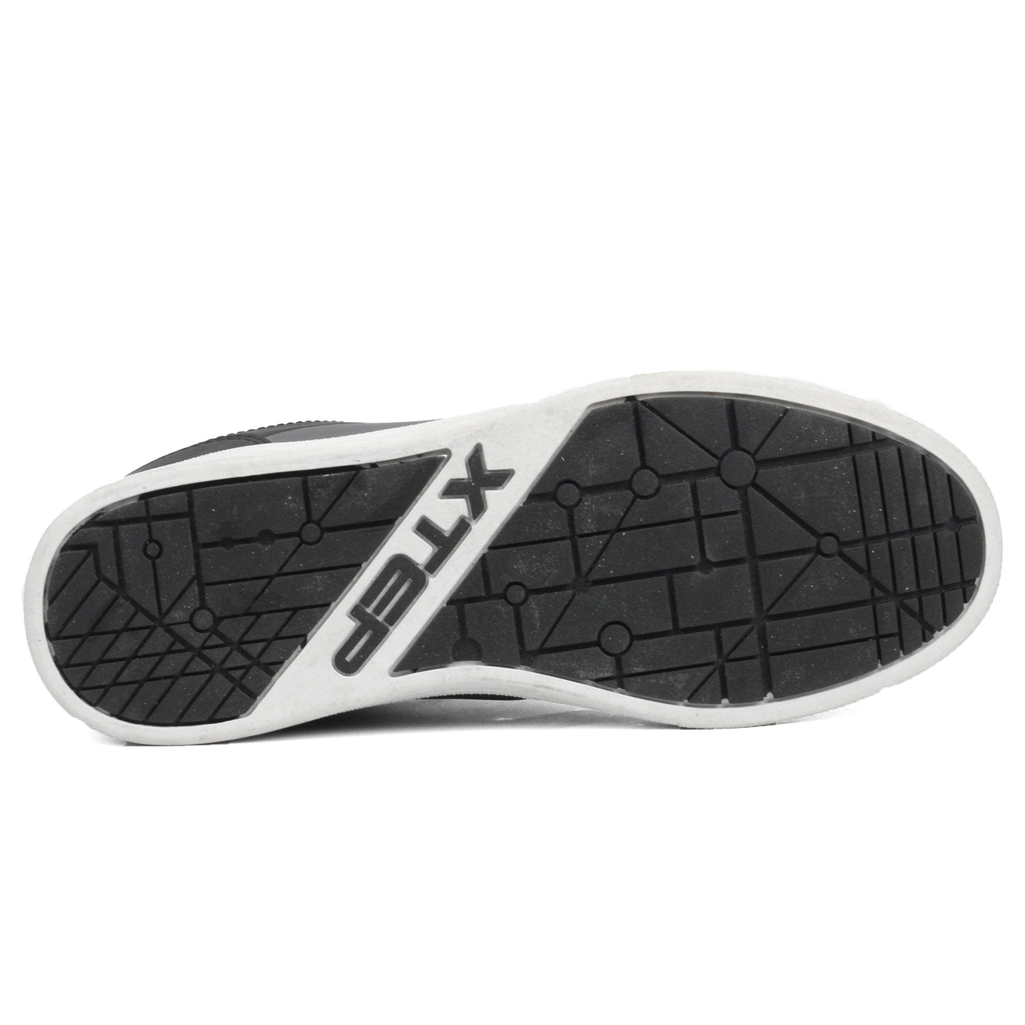 XTEP Low - Cut Men's Skateboarding Shoes BKGY - Footcourt Egypt