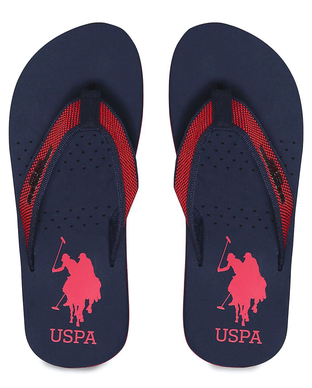 U.S. POLO ASSN. Logo Print Thong - Strap Flip - Flops - Footcourt Egypt