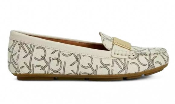 CALVIN KLEIN Cream Moccasins slip-on Loafers - Footcourt Egypt