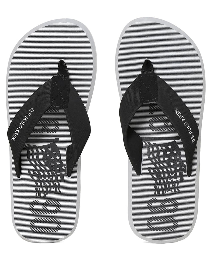 U.S. Polo Assn. Men V - Strap Logo Marinos 2.0 Flip Flops - Footcourt Egypt