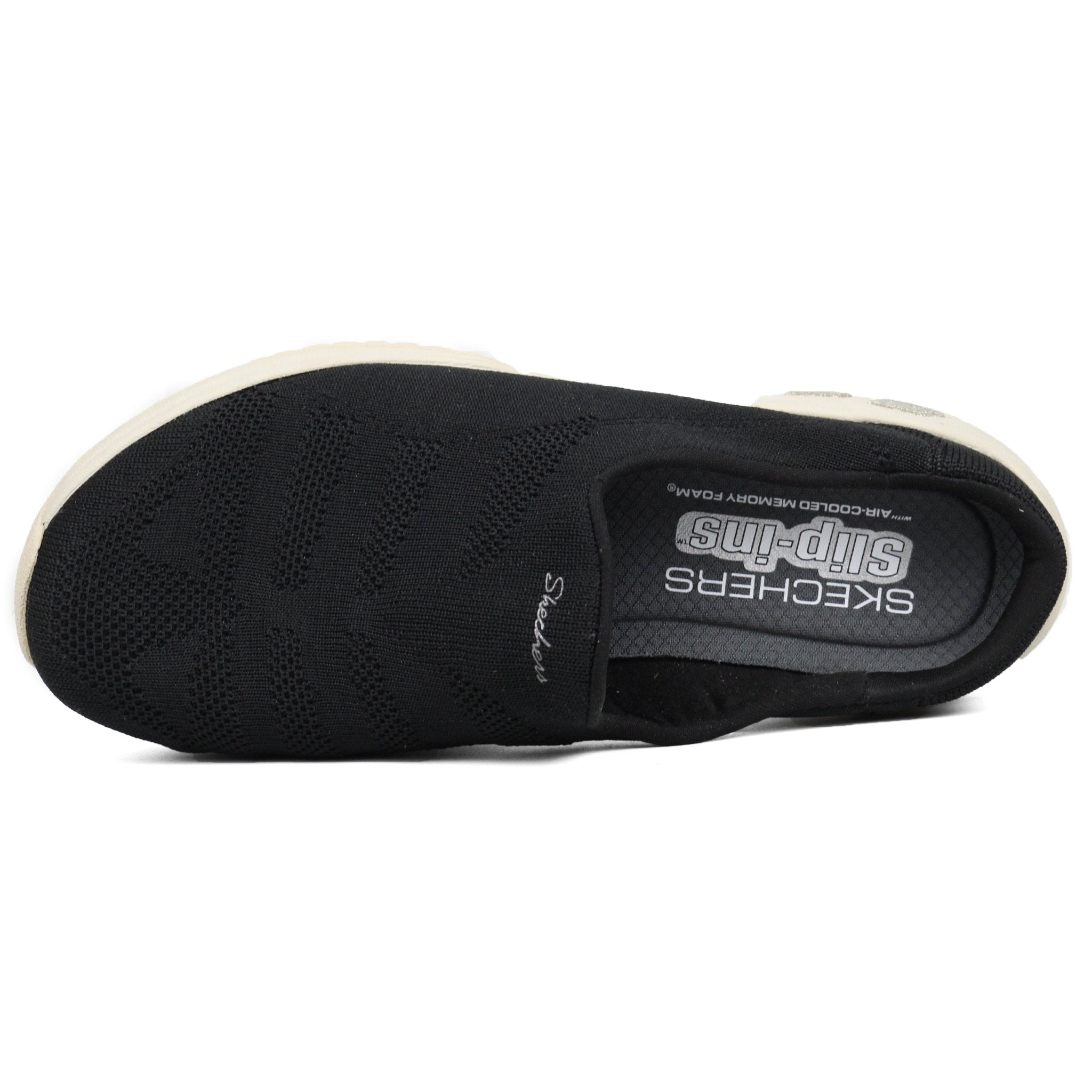 SKECHERS Slippers Commute Time In The Clear BKBG - Footcourt Egypt