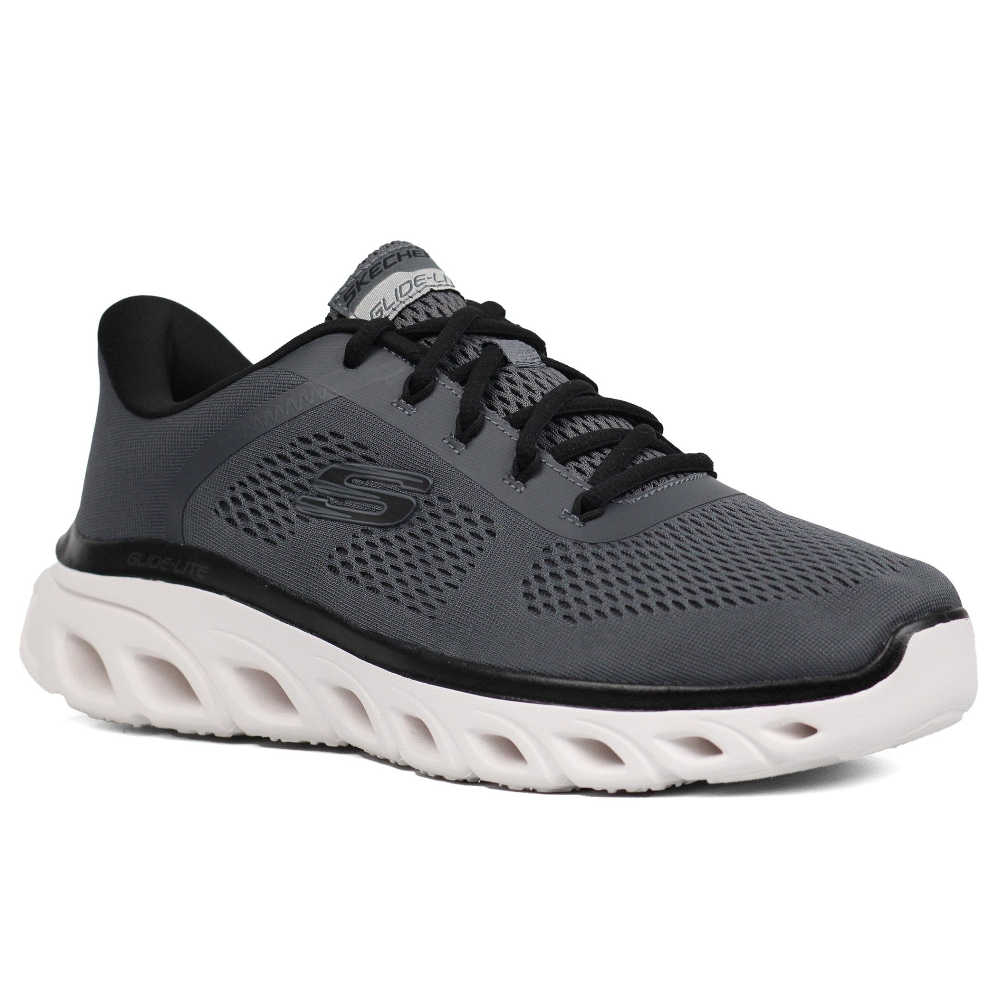 SKECHERS GLIDE LIGHT RUNNING SNEAKERS GRY - Footcourt Egypt
