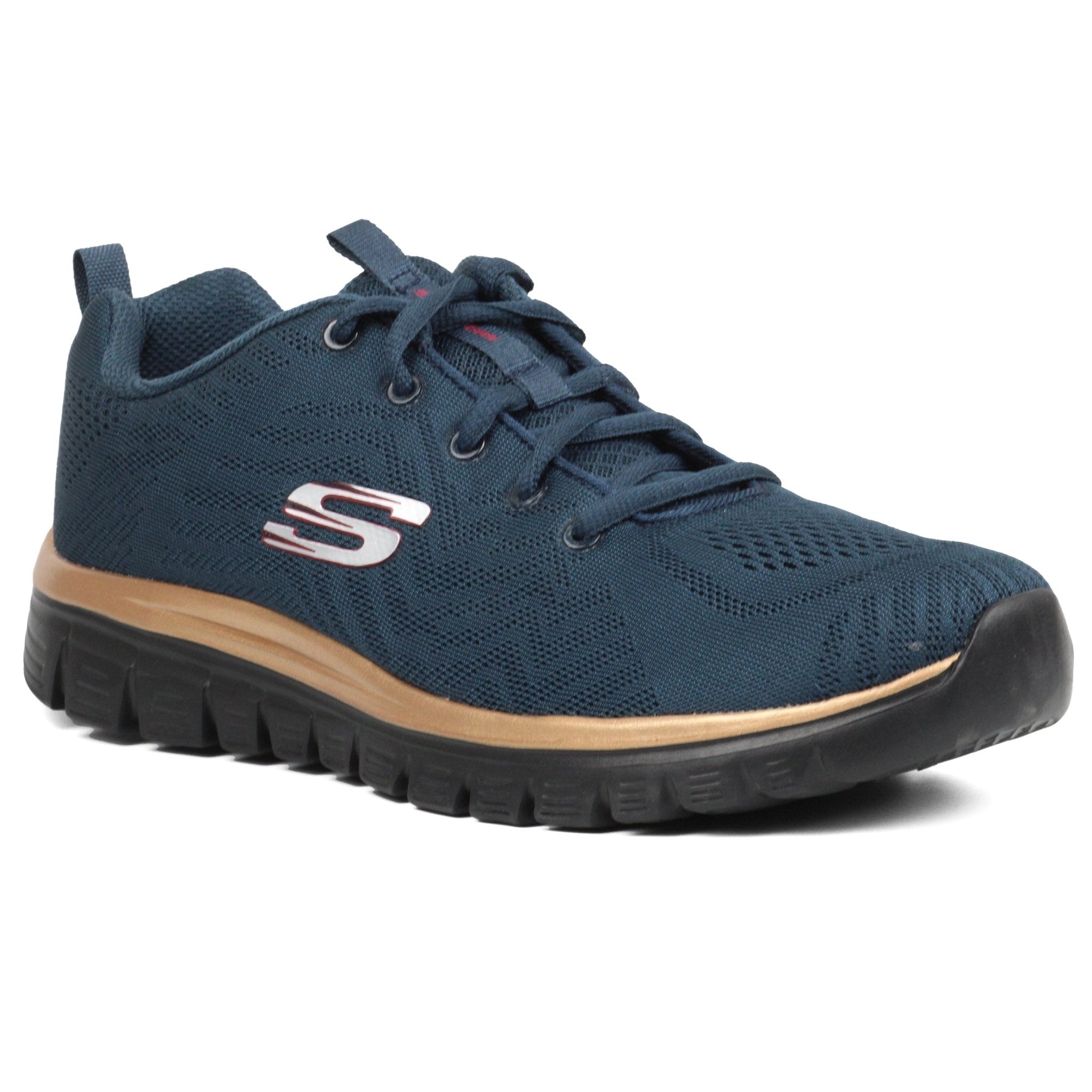 SKECHERS Graceful Get Connected Shoes NVGB - Footcourt Egypt
