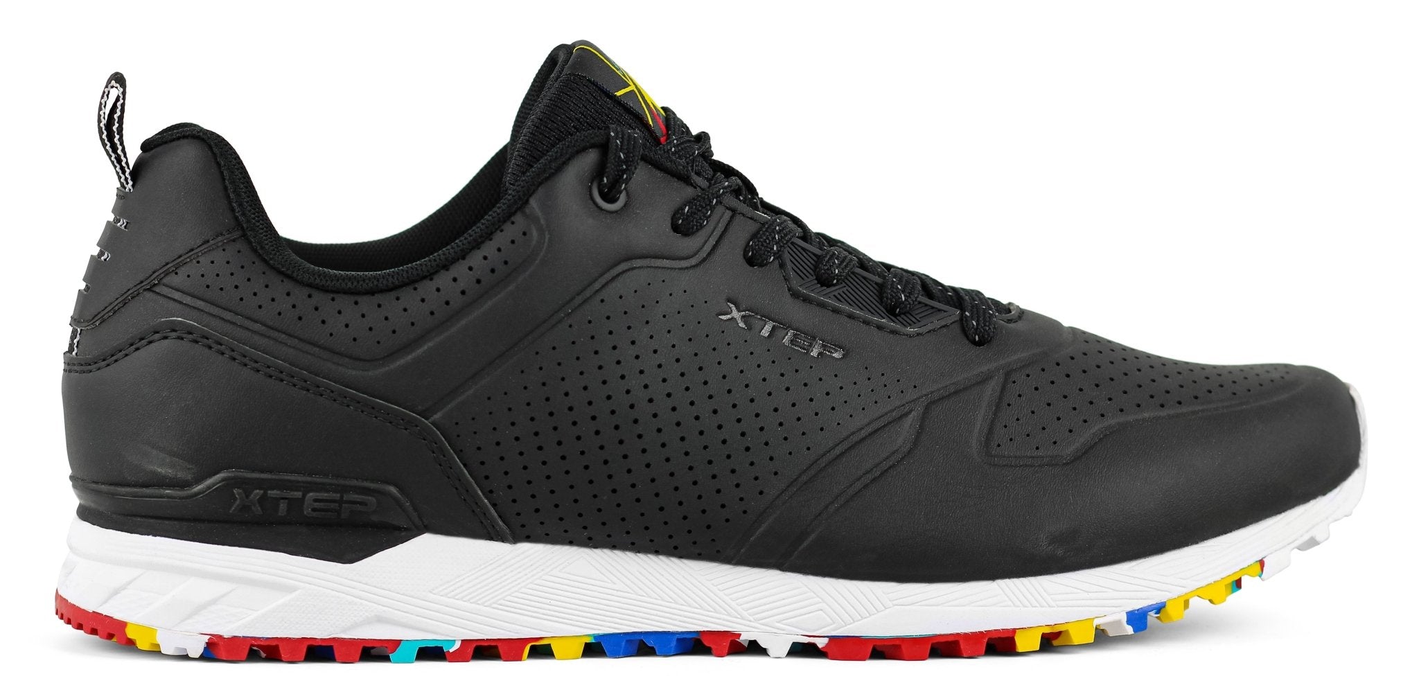 Xtep leather low top sports casual shoes - Footcourt Egypt