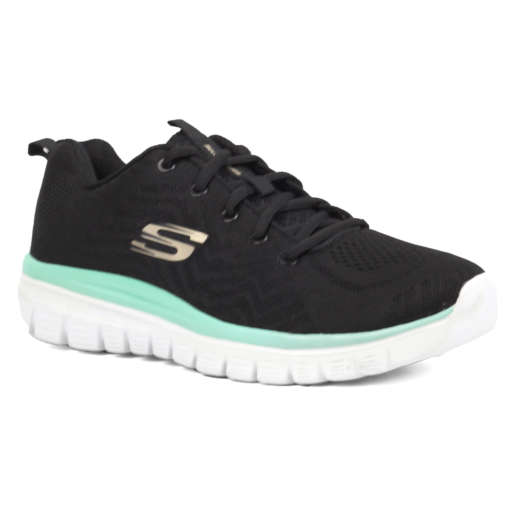 SKECHERS Graceful Get Connected Shoes BKGR - Footcourt Egypt
