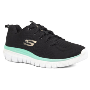 SKECHERS Graceful Get Connected Shoes BKGR - Footcourt Egypt