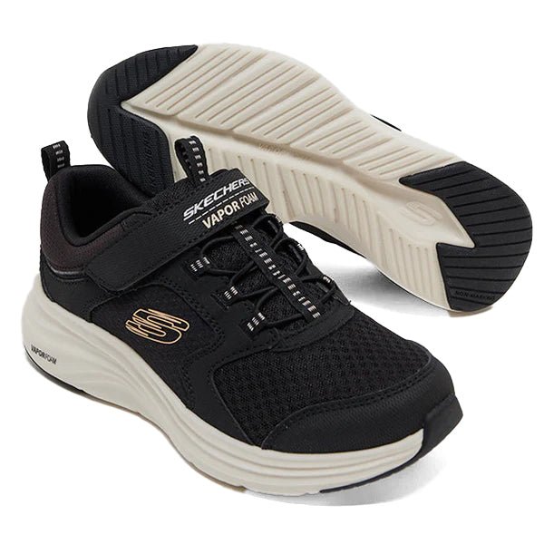 SKECHERS Fiber foam shoe with Velcro strap BLK - Footcourt Egypt